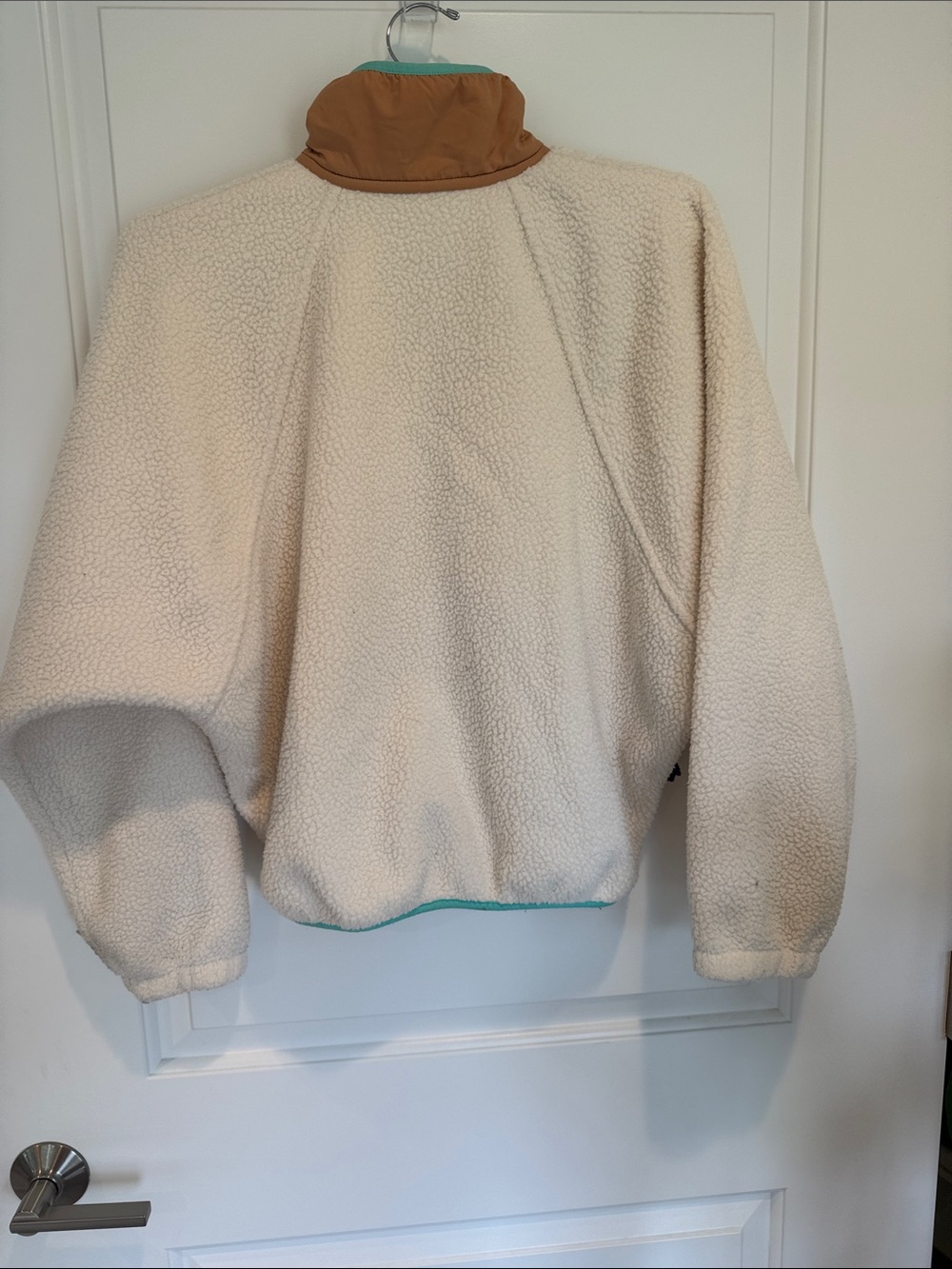Free People Movement Hit The Slopes Pullover XS Sherpa Fleece Cropped Cozy - Picture 3 of 6